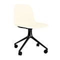 Normann Copenhagen Form Swivel zonder arm bureaustoel zwart onderstel