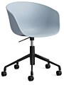 HAY About a Chair AAC52 gasveer bureaustoel - Zwart onderstel