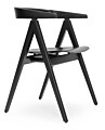 Gazzda Ava Oak Lacquered black Chair stoel