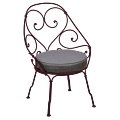 Fermob 1900 fauteuil met graphite grey zitkussen