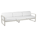 Fermob Bellevie 3-zits loungebank met off-white zitkussen