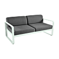 Fermob Bellevie 2-zits loungebank met graphite grey zitkussen