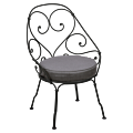 Fermob 1900 fauteuil met graphite grey zitkussen