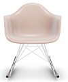 Vitra Eames RAR schommelstoel met wit onderstel