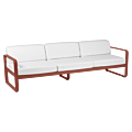 Fermob Bellevie 3-zits loungebank met off-white zitkussen