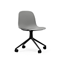 Normann Copenhagen Form Swivel zonder arm bureaustoel zwart onderstel