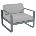 Fermob Bellevie fauteuil met flannel grey zitkussen