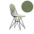 Vitra Eames Wire Chair DKR-2 stoel zwart gepoedercoat onderstel