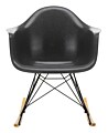 Vitra Eames RAR Fiberglass schommelstoel met zwart onderstel