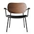 Product afbeelding van: Audo Copenhagen Co lounge fauteuil - Dark Stained Oak - gestoffeerde zitting