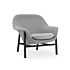 Product afbeelding van: Normann Copenhagen Drape lounge fauteuil laag- zwart eiken onderstel