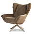 Product afbeelding van: Dyyk Melle fauteuil met draaivoet - Zand onderstel