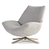 Product afbeelding van: Dyyk Rocco fauteuil met draaivoet - Hoog