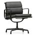 Product afbeelding van: Vitra Aluminium Chair Black EA 208 Soft Pad stoel